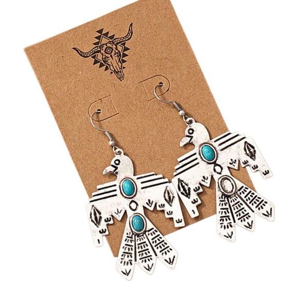 Phoenix Thunderbird Earrings - Picture 3 of 7